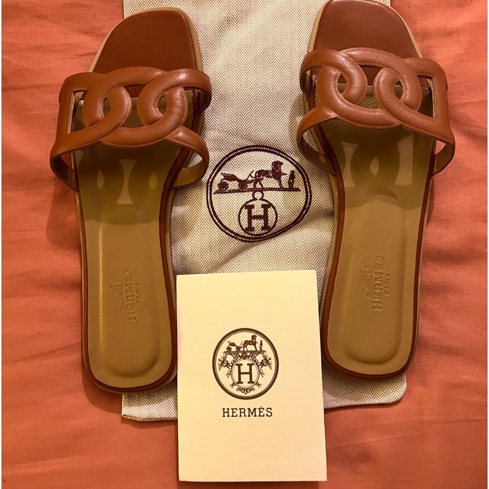 Hermes calfskin Sandal